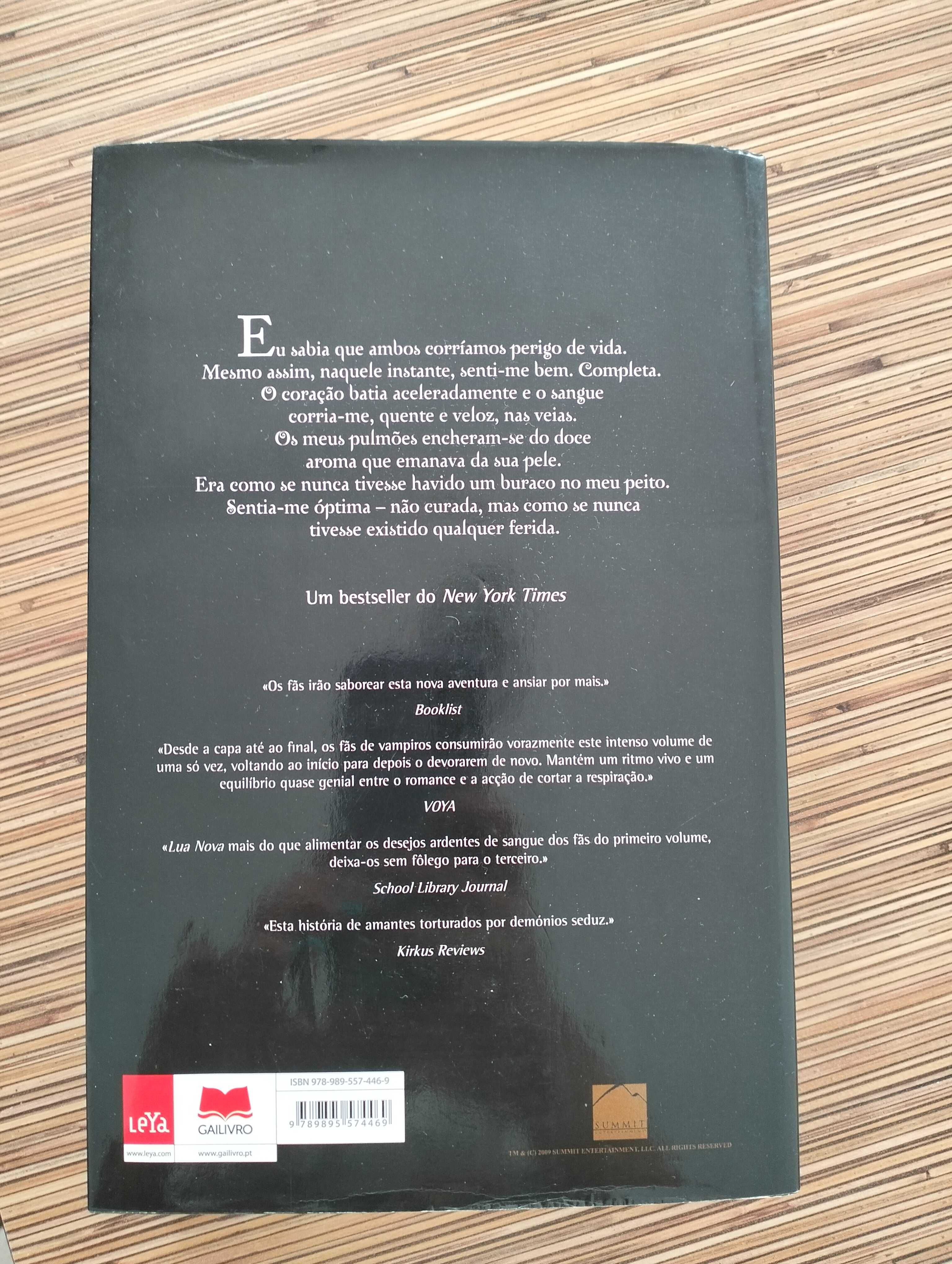 Livros Crepúsculo e Lua Nova