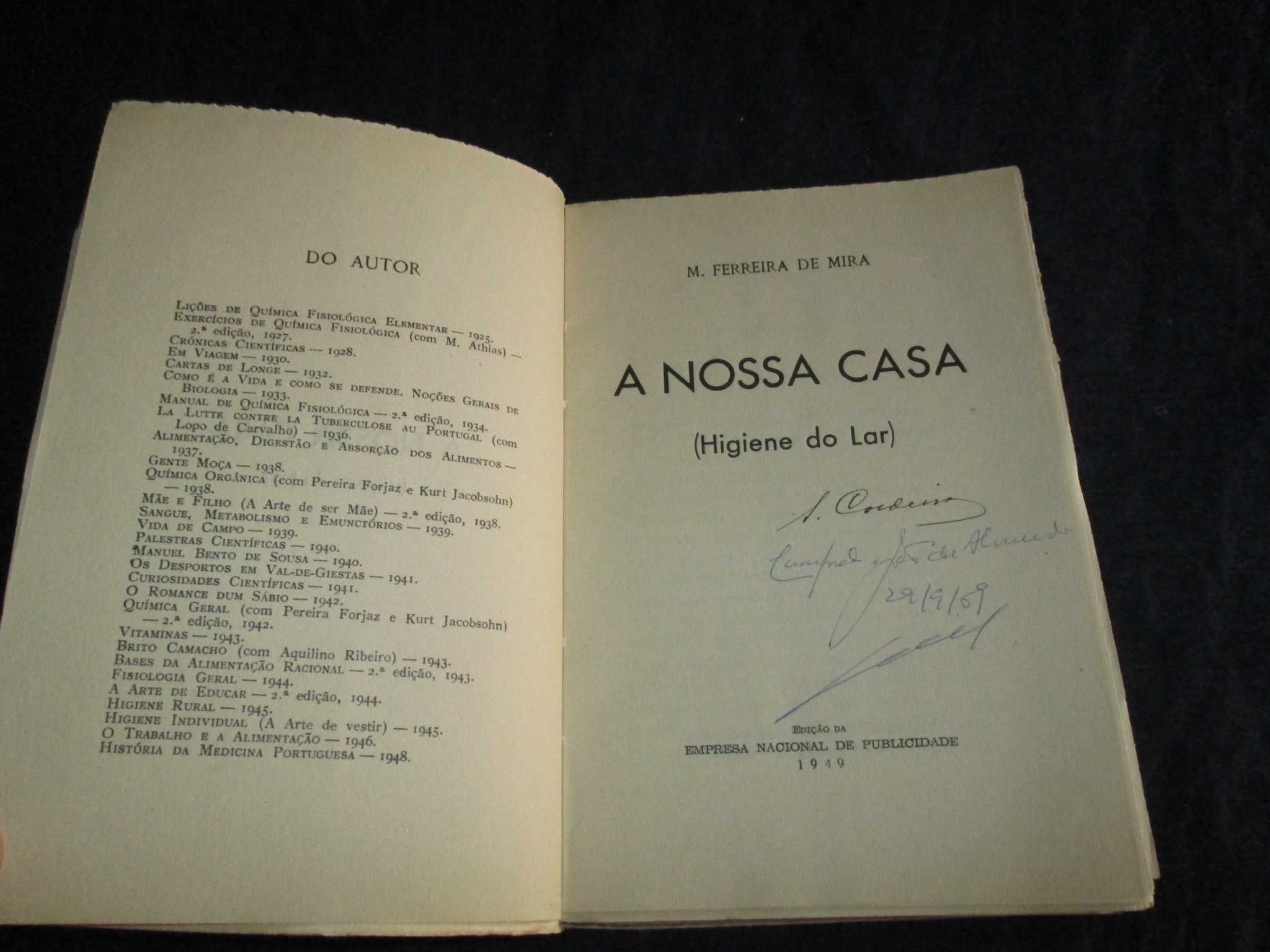 Livro A Nossa Casa Higiene do Lar 1949