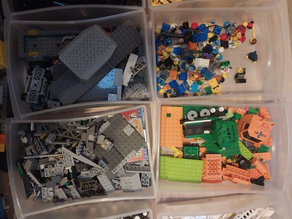 Lego 4kg, klocki, figurki, koła, pojazdy
