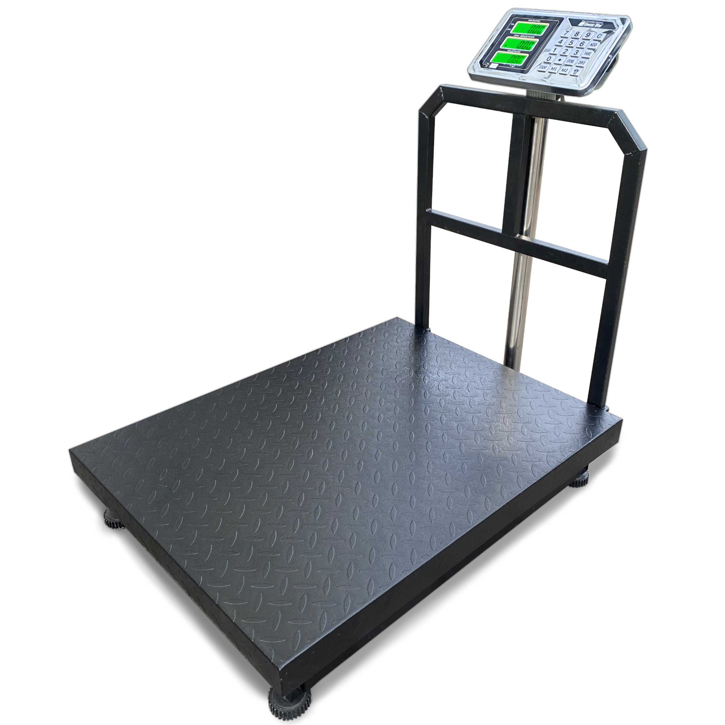 Waga magazynowa do 600kg 60x80cm z oparciem do półpalet platformowa