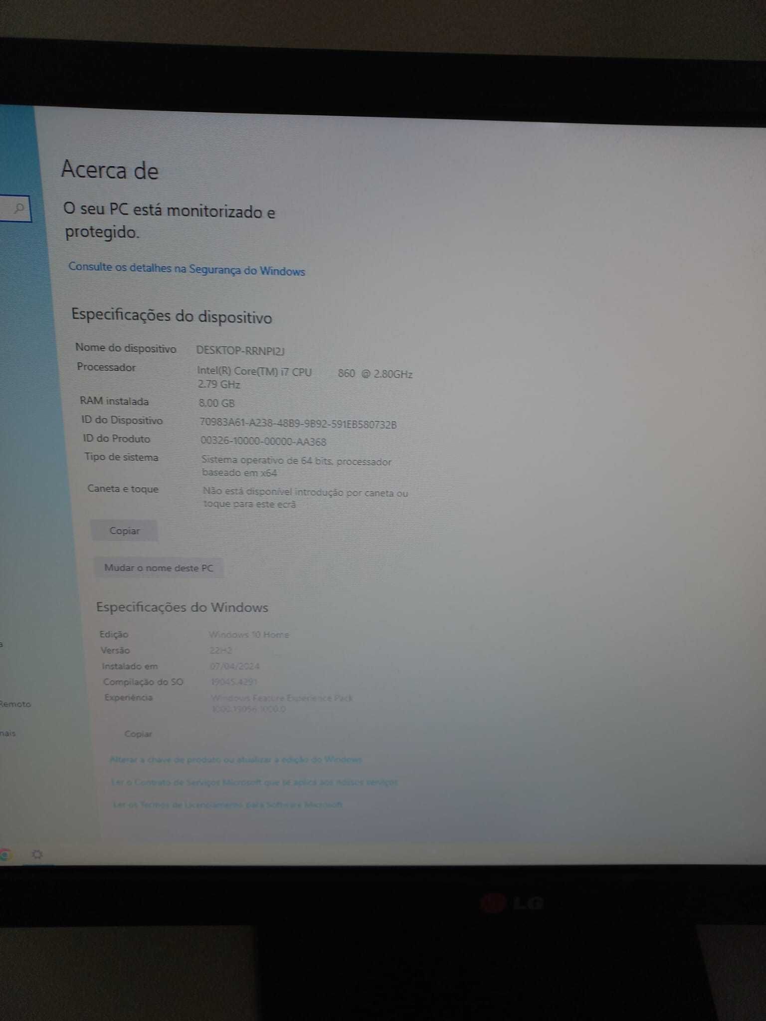 Pc torre com windows 10, 8 GB