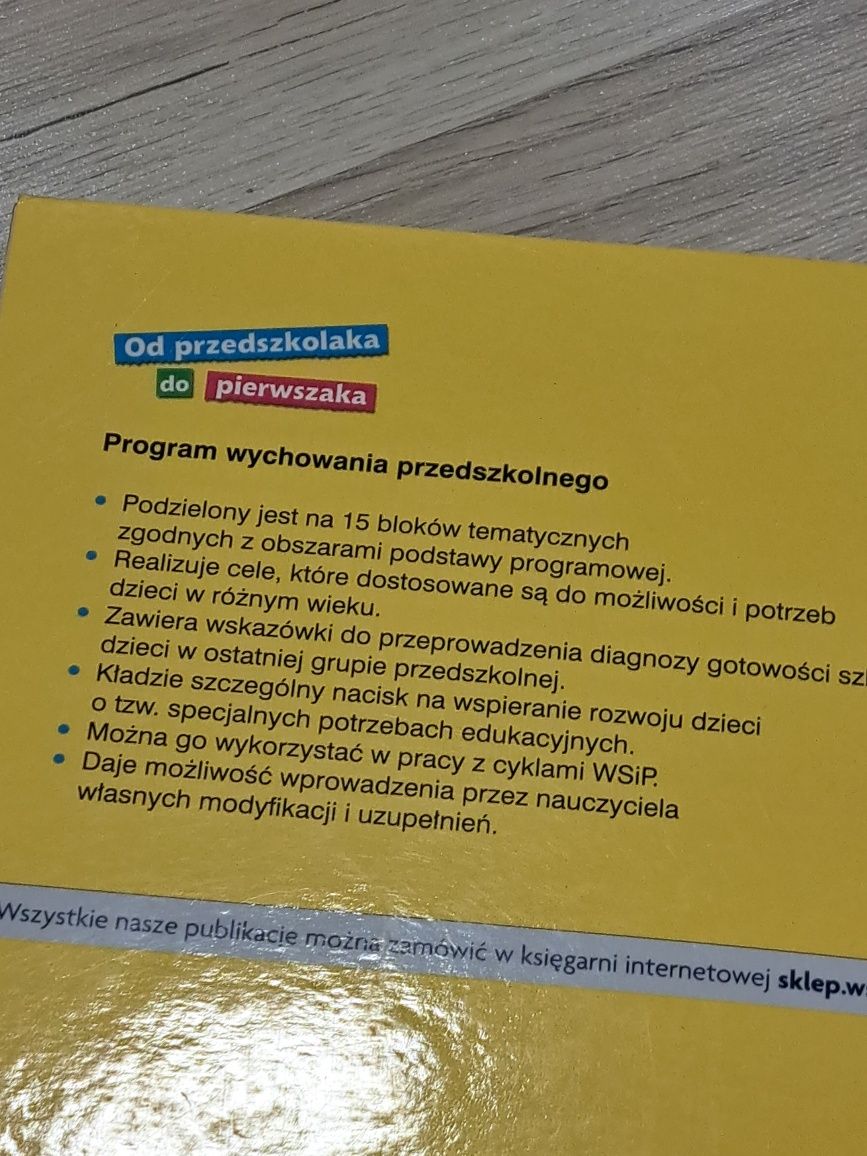 Program wychowania przedszkolnego Od przedszkolaka do pierwszaka