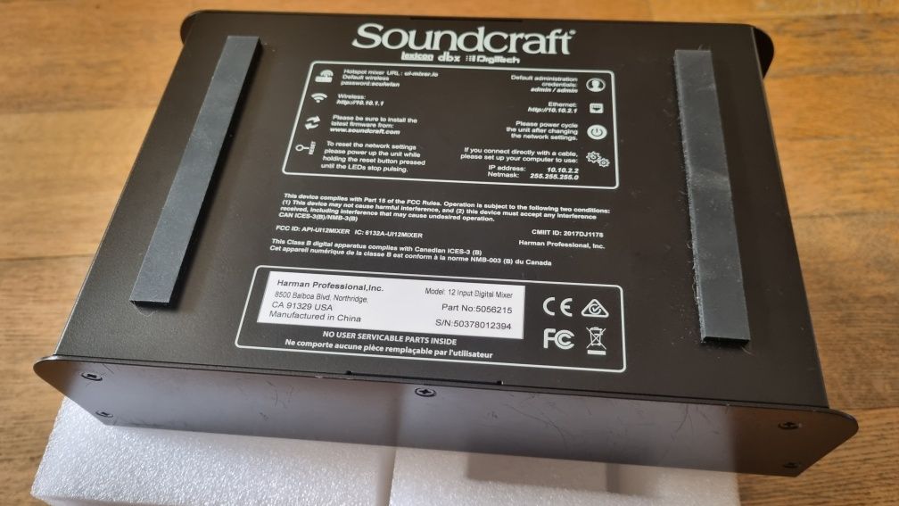 Soundcraft mikser audio cyfrowy ui12