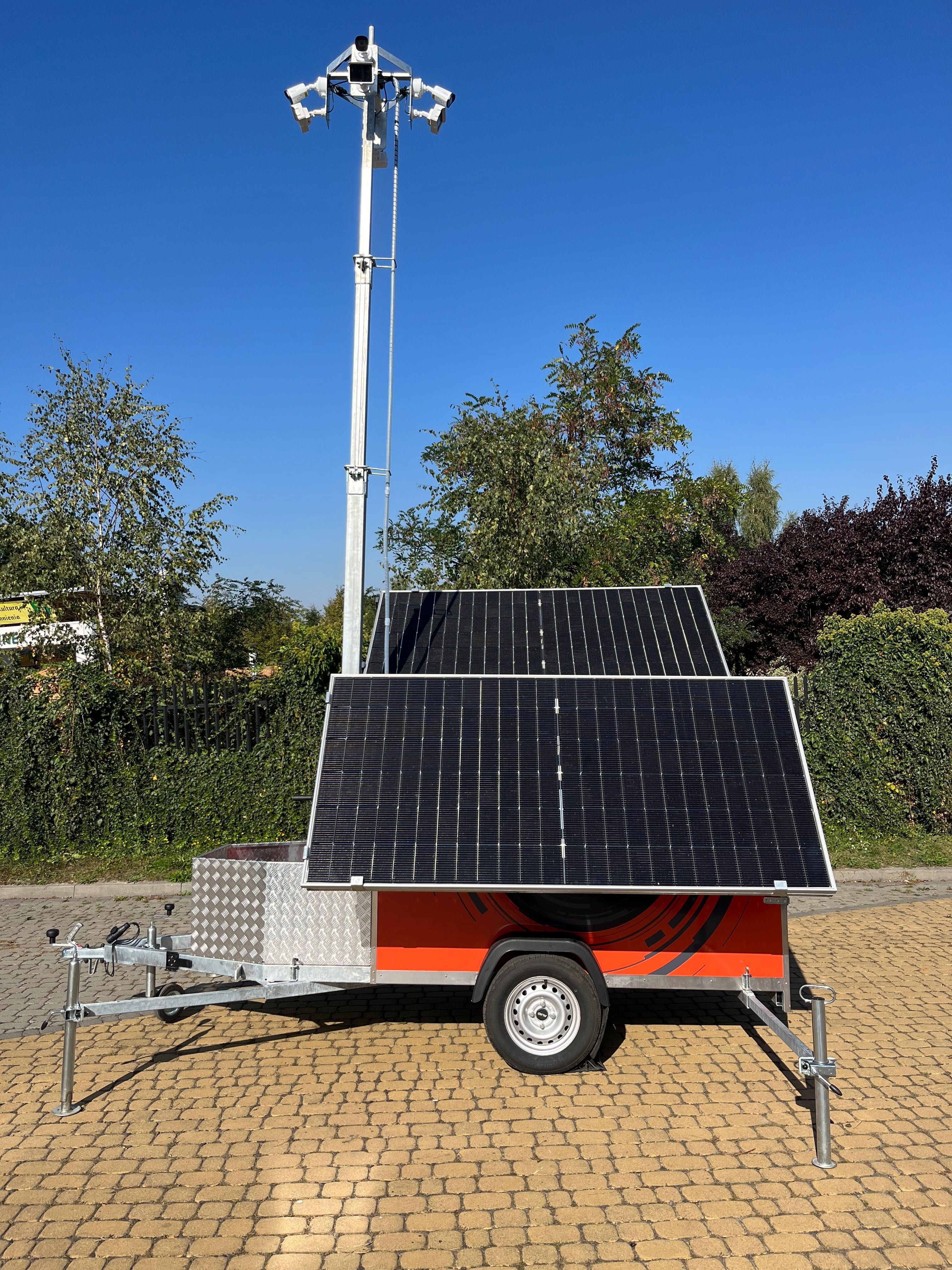 Przyczepa monitoring mobilny (monitoring, przyczepa security, ochrona)