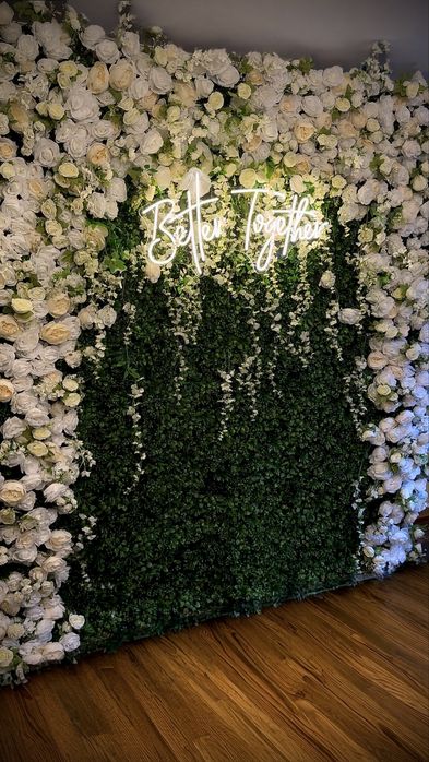 Ścianka Kwiatowa: Dekoracje Wesele Chrzest Urodziny Impreza