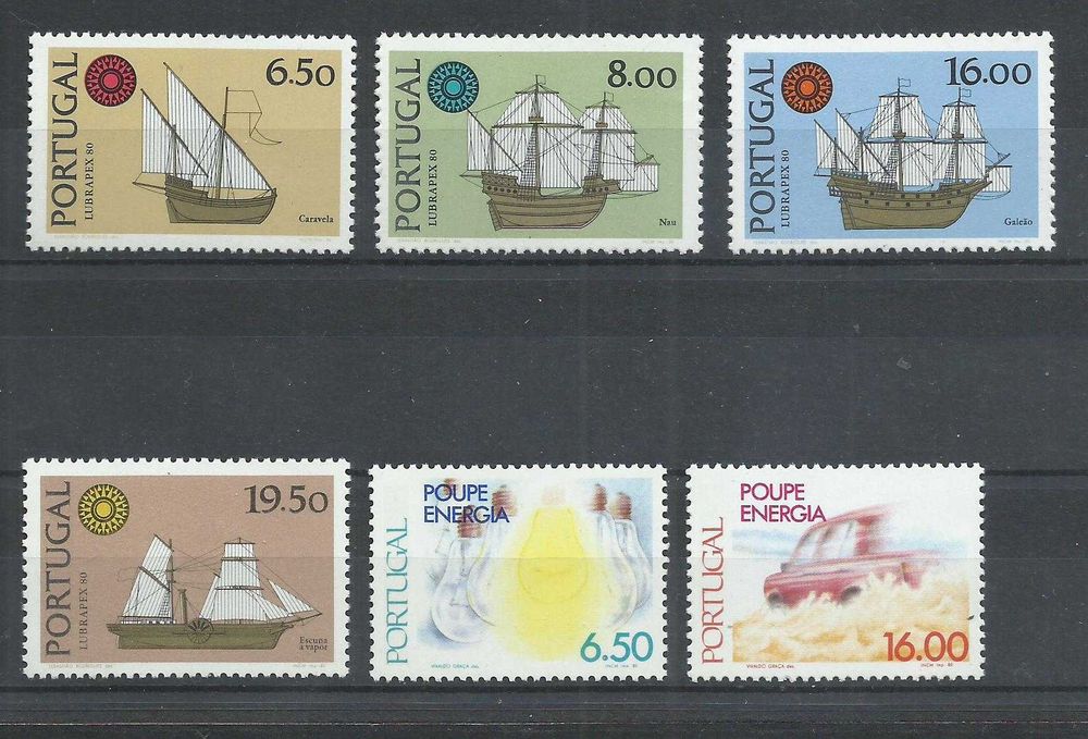 Selos portugueses – Ano de 1981, 34 selos como novos