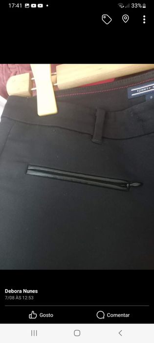 Calças  pretas tommy hilfiger