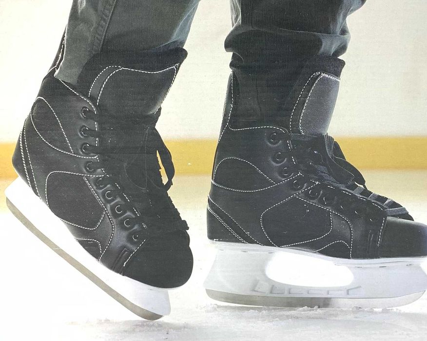 Łyżwy hokejowe sportowe czarne męskie rozmiar 41