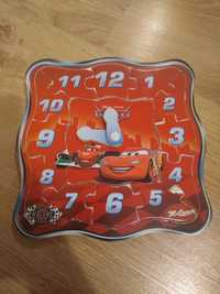 Puzzle drewniane zegar Zygazak McQueen