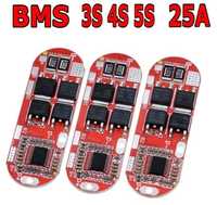 БМС контроллер заряда/разряда BMS 3S, 4S, 5S / 25A для Li-ion аккум.