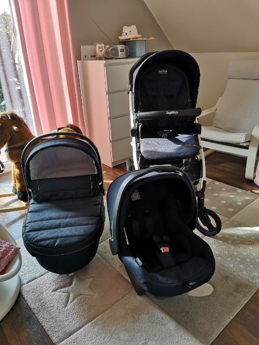 Wózek peg perego book plus s sportivo modular granatowy 3 w 1