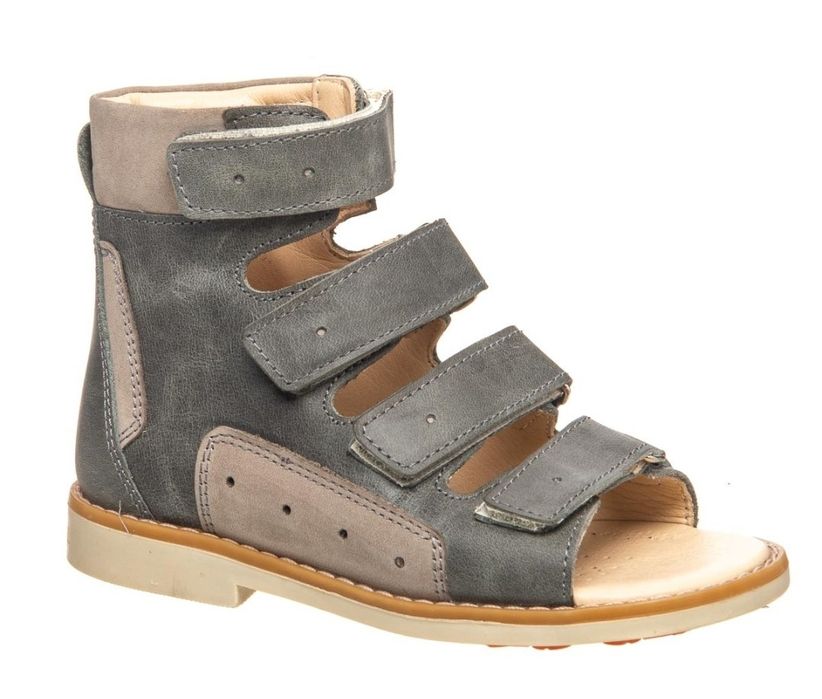 Босоножки кожа 35 р. Theo Leo сандали ортопедические серые