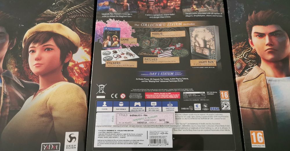 Jogo Sega Shenmue 3 Edição Especial de Colecionador PS4
