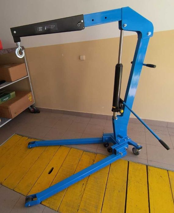 Низкопрофильный кран GEKO 1т G02144 гусак для СТО / гідравлічний кран