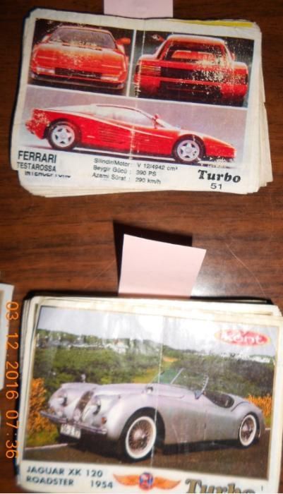 Этикетки Турбо из разных серий