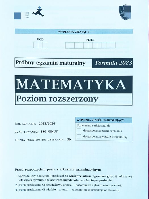 Skrypty z zadaniami do matematyki rozszerzonej