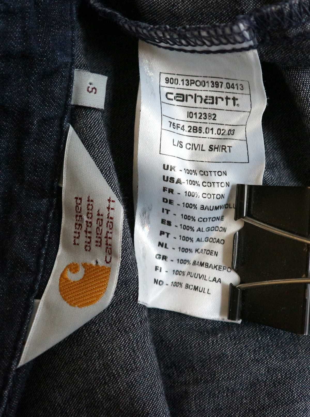 Carhartt Civil Shirt koszula jeansowa 100% bawełna S