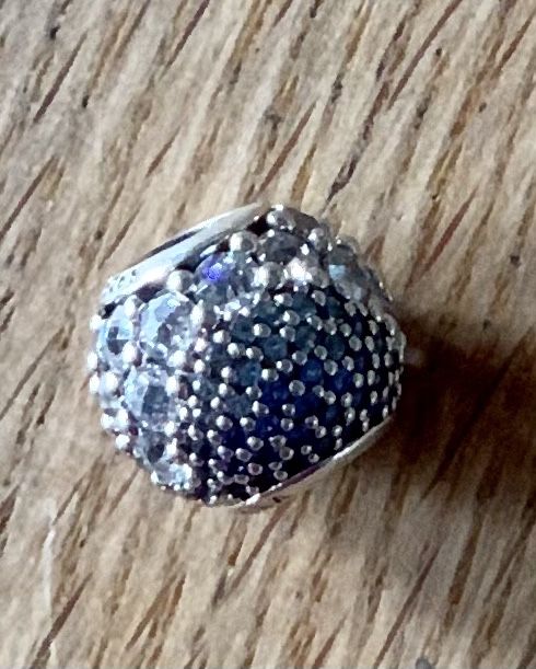 Pandora - nowy oryginalny charms Niebieski Czar Pave. Gwiazdka