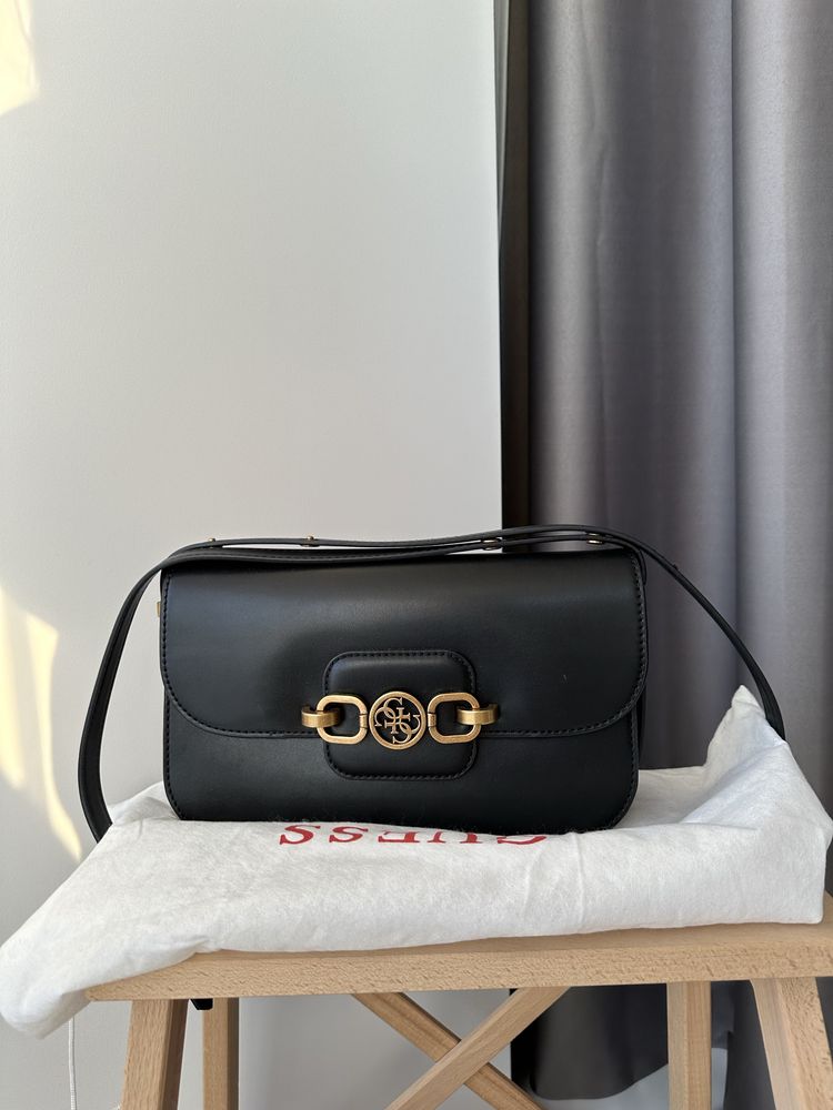 Сумка Guess, оригінал, чорна стильна сумка