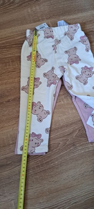 Spodnie, dresy, getry, 86, sinsay, misie, nowe