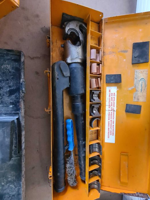 Prensa hidraulica manual para cravar terminais