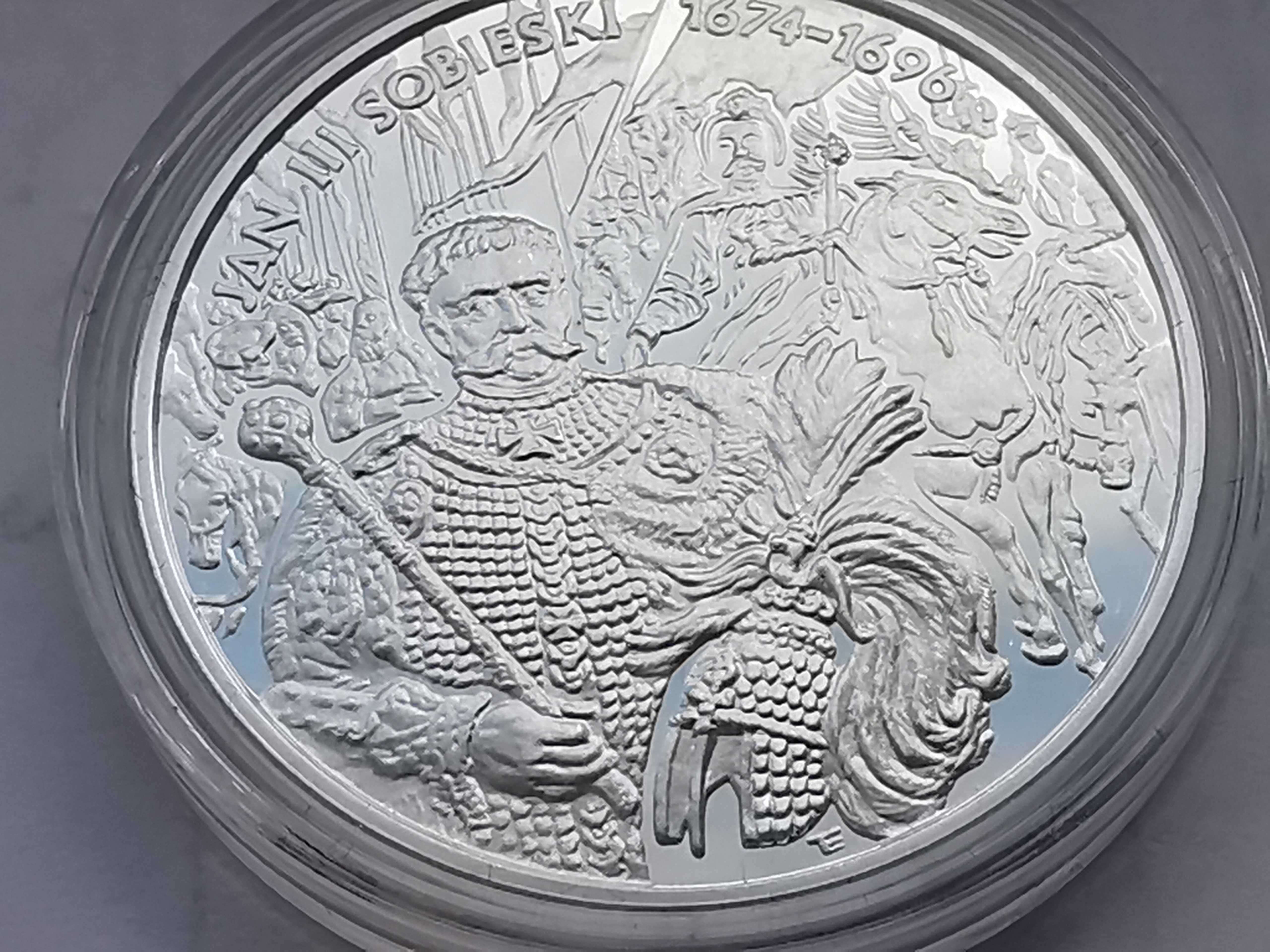 Moneta Jan III Sobieski popiersie - Lustrzanka 10zł