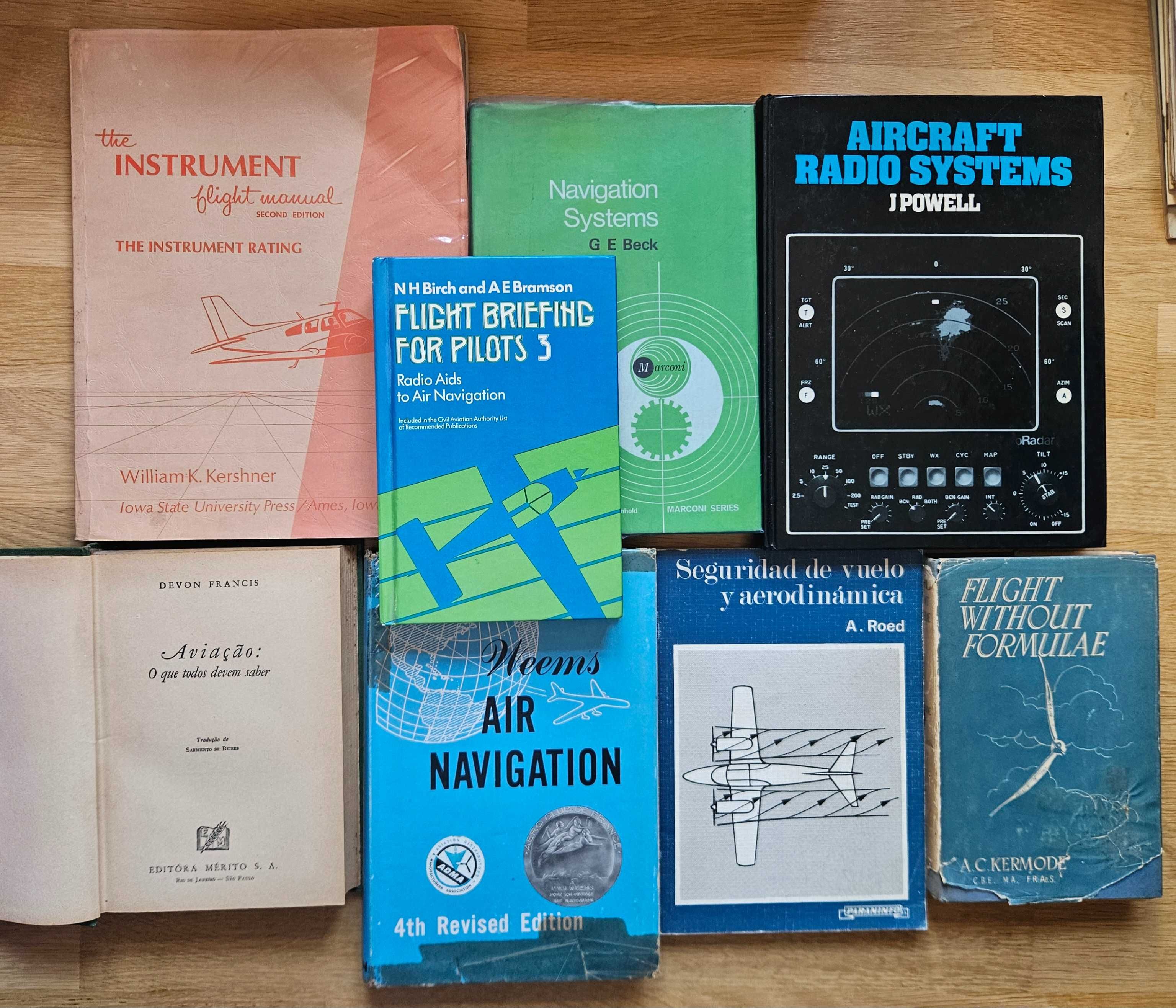 Livros sobre Aviação - Aeronáutica, Navegação, manuais técnicos