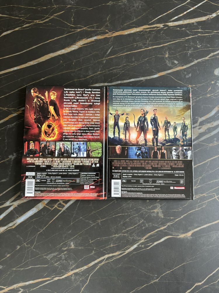 Zestaw Igrzyska Śmierci i Igrzyska Śmierci: W Pierścieniu Ognia DVD