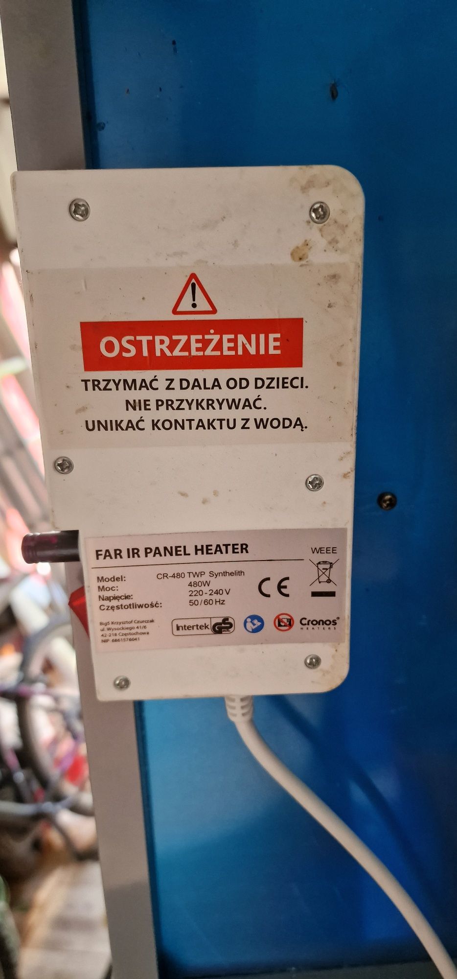 Grzejnik na podczerwien