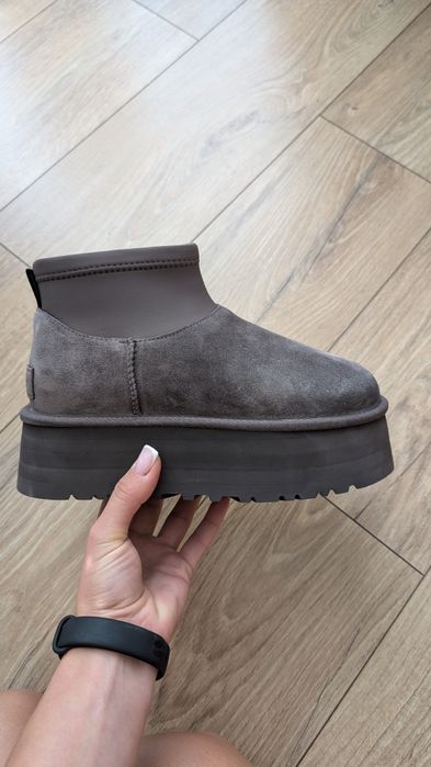 Угги ,  Оригінал Classic Mini Dipper Ugg сірі 
Ugg
