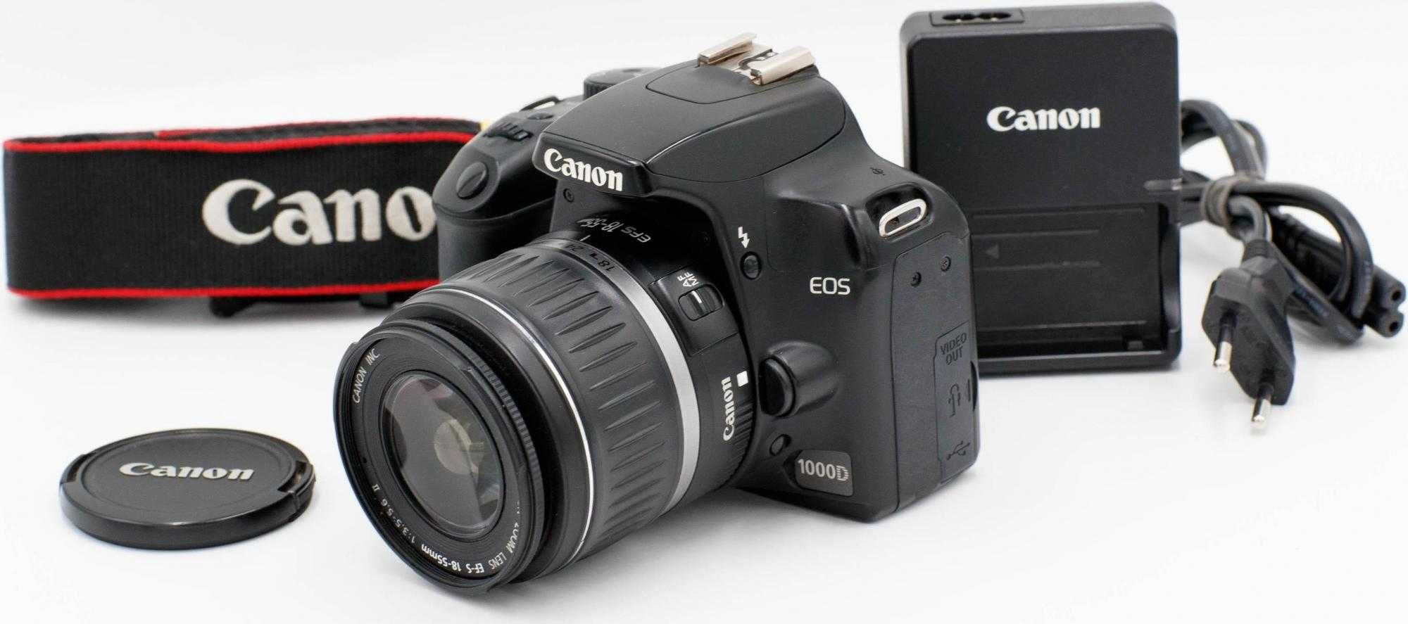 Зеркальный фотоаппарат Canon EOS 1000D Kit - (18-55mm) - CMOS - Идеал
