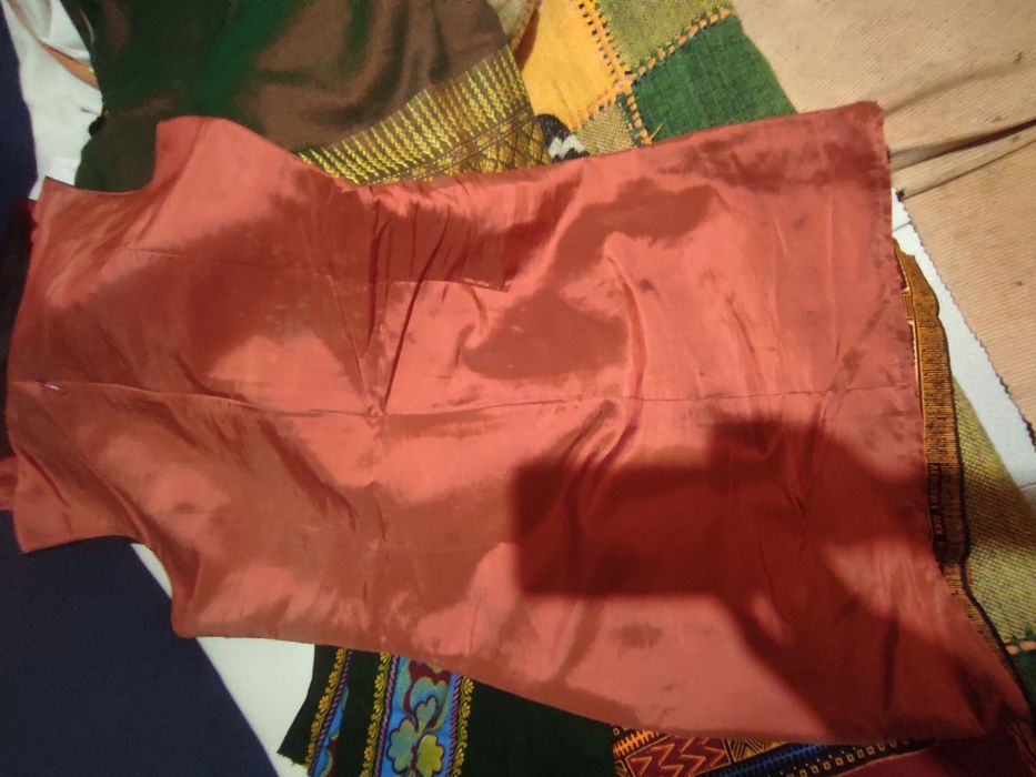 Vestido de seda pura