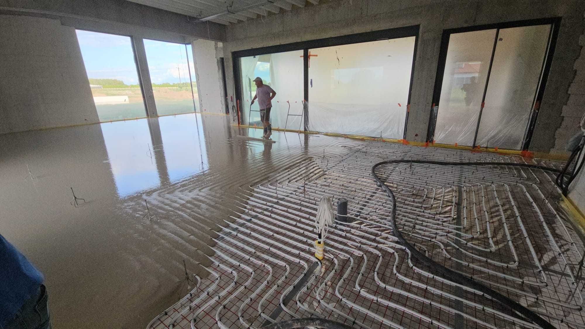Wylewki anhydrytowe, pianobeton