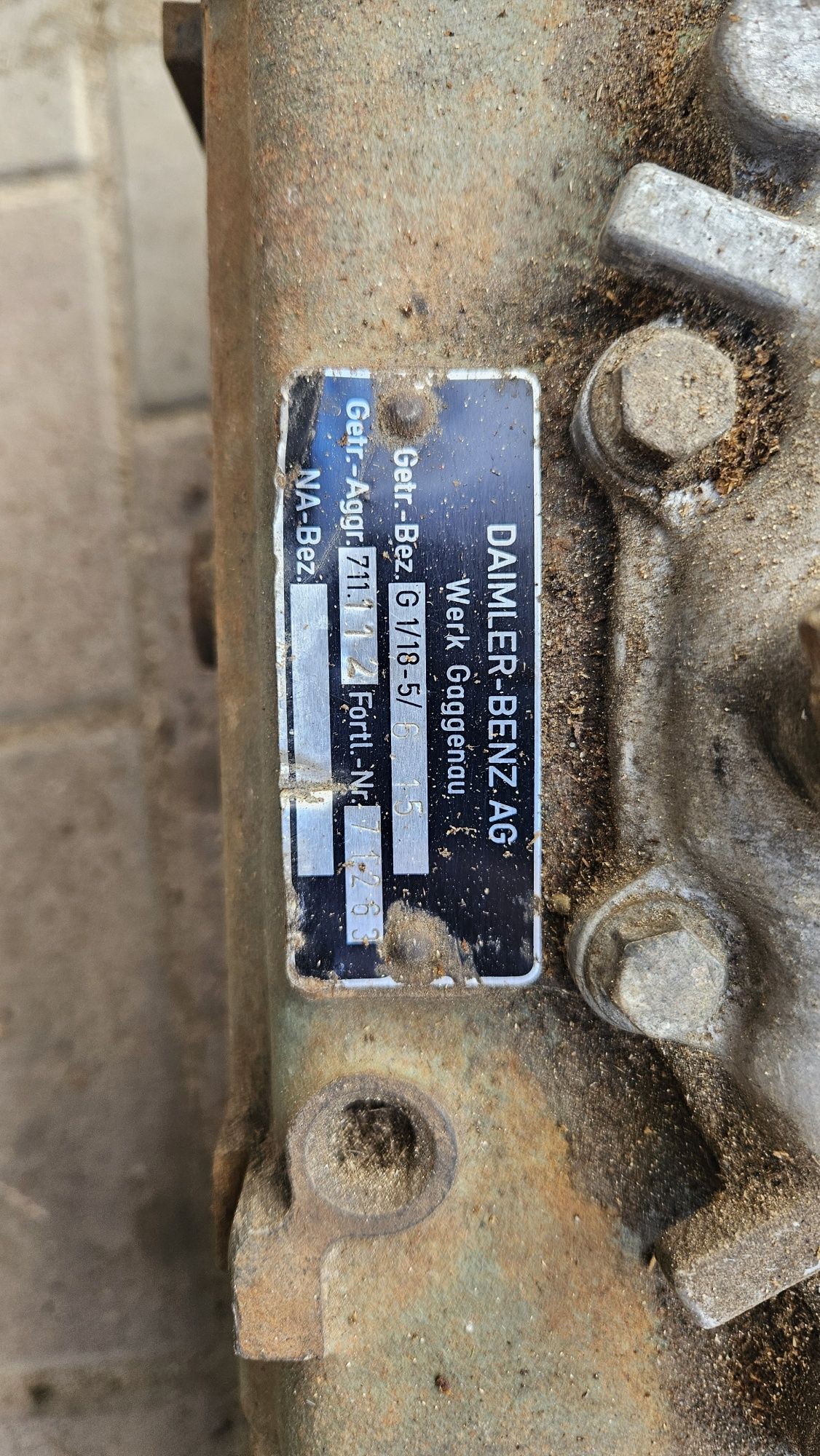 Skrzynia biegów mercedes kaczka 711.112 G1/18-5