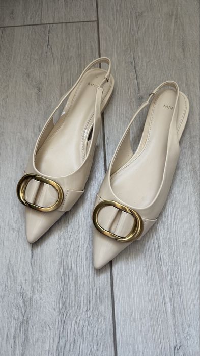 Слінгбеки туфлі Mango бежеві