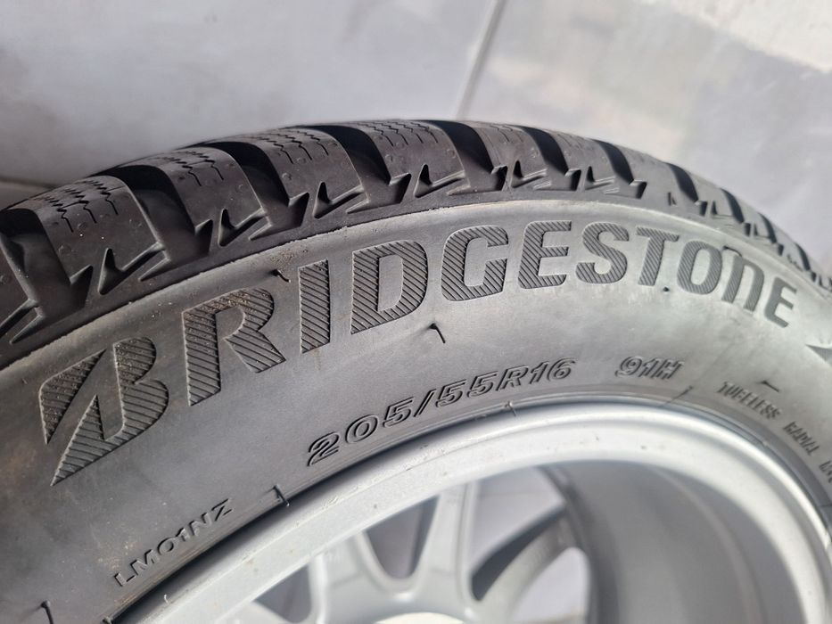 KOŁA  Felgi 16 Audi A4 A6 5X112 opony zimowe bridgestone 205/55/16