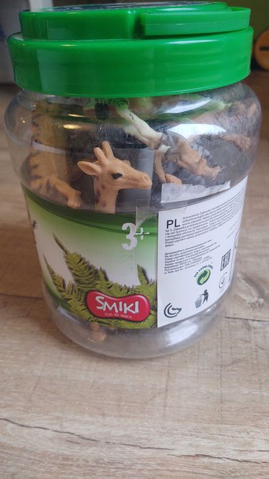 Zestaw zwierzątek z dżungli Smiki w słoiku