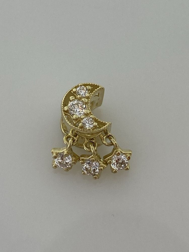 Złoty element charms na bransoletkę Pandora, Próba 585. Nowy (4625)