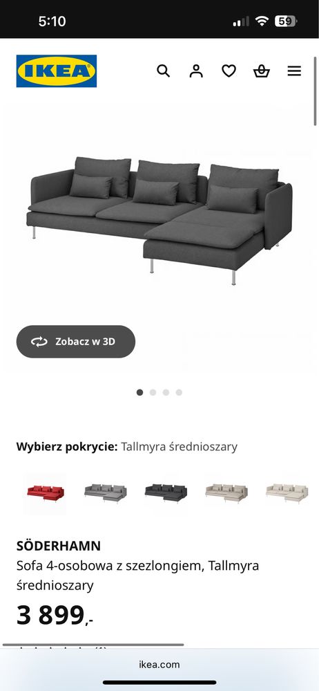 Narożnik i podnóżek