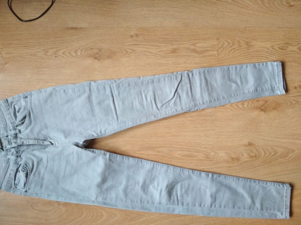 Nowe damskie szare rurki jeansy rozm S