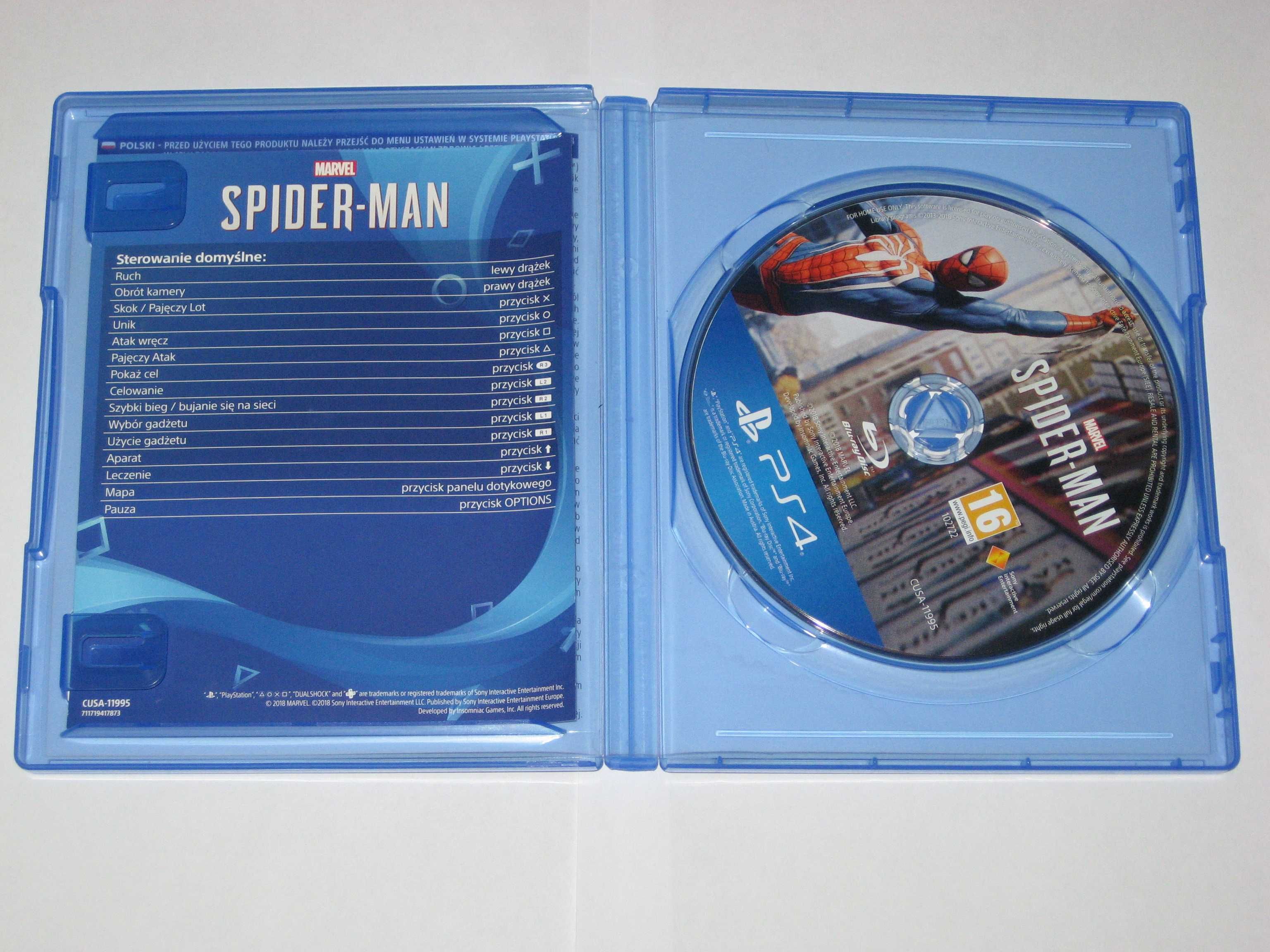 Spiderman Spider Man Spider-Man PS4  jak NOWA! Play Station 4