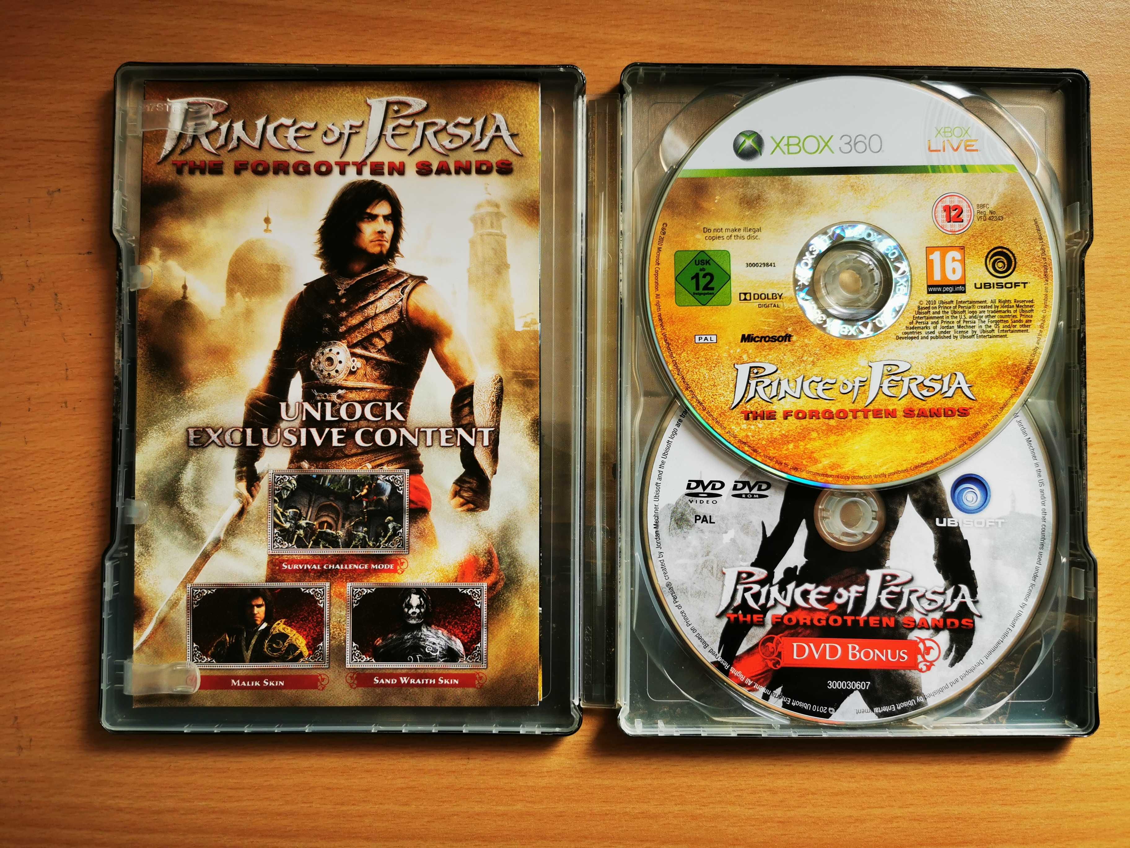 Steelbook z grą Prince of Persia Piaski The Forgotten Sands Xbox 360