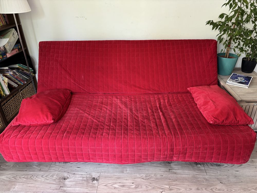 Sofa Beddinge Ikea + pokrowiec + pojemnik na pościel