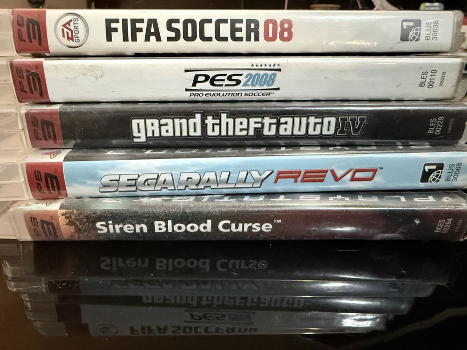 Jogos PS3 Gta iv, Siren Blood Curse, Sega Rally Revo, Pes 2008,Fifa 08