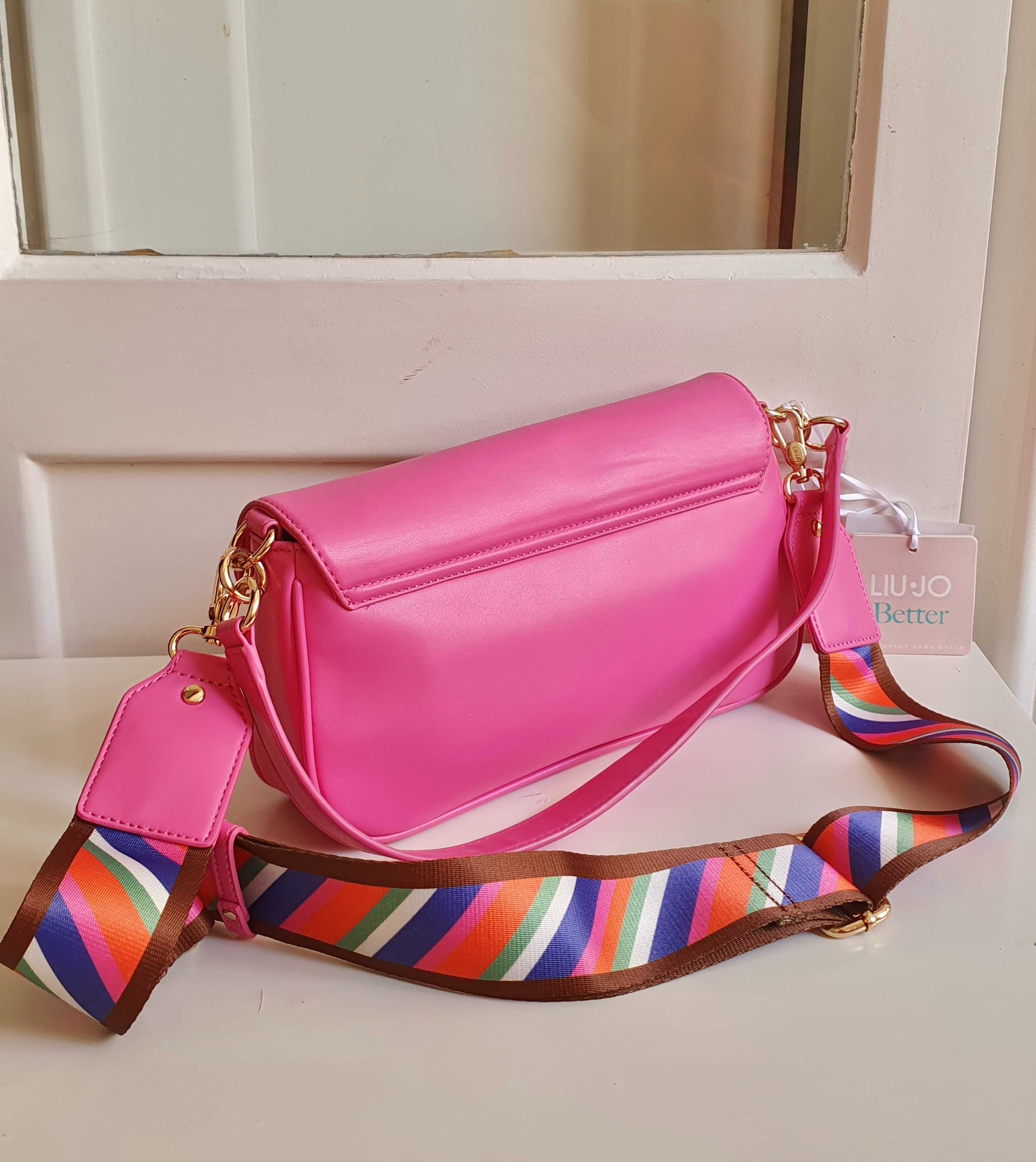 LIU JO - Misa Crossbody Lampone Rose (NEW!) so beautiful