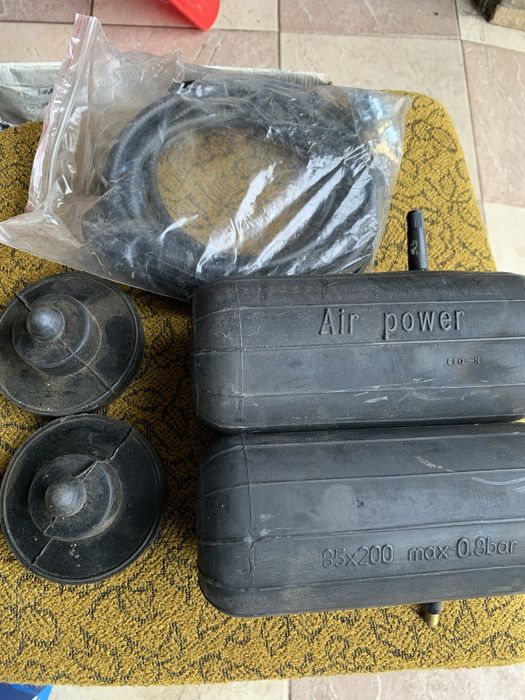 Пневмоподушки в пружину 85*200(2 подушки+2 відбійника+шланги підкл.)