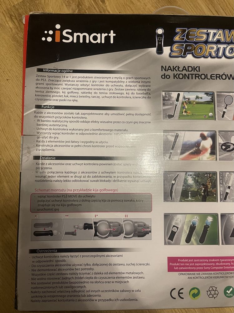 Zestaw akcesoriów sportowych do PS Move PS3