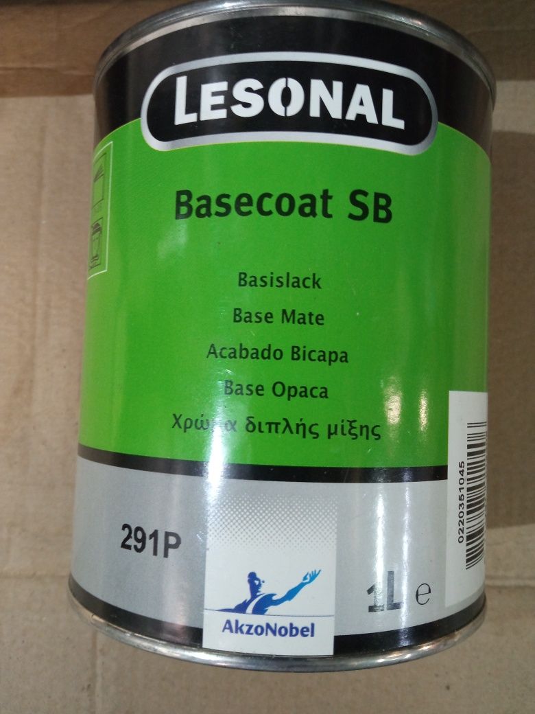 Фарба Базова біла Lesonal Basekoat SB Базове покриття (аргентум) Leson