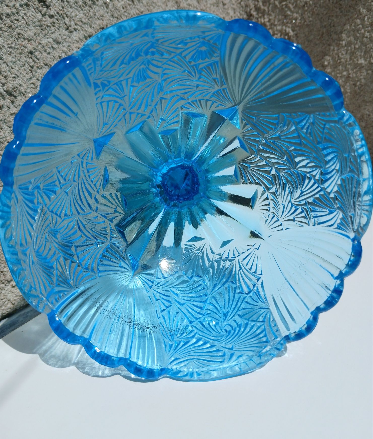 Cukiernica "Wachlarze" HSG Ząbkowice, kolor turkusowy, 14,5 x 13 cm