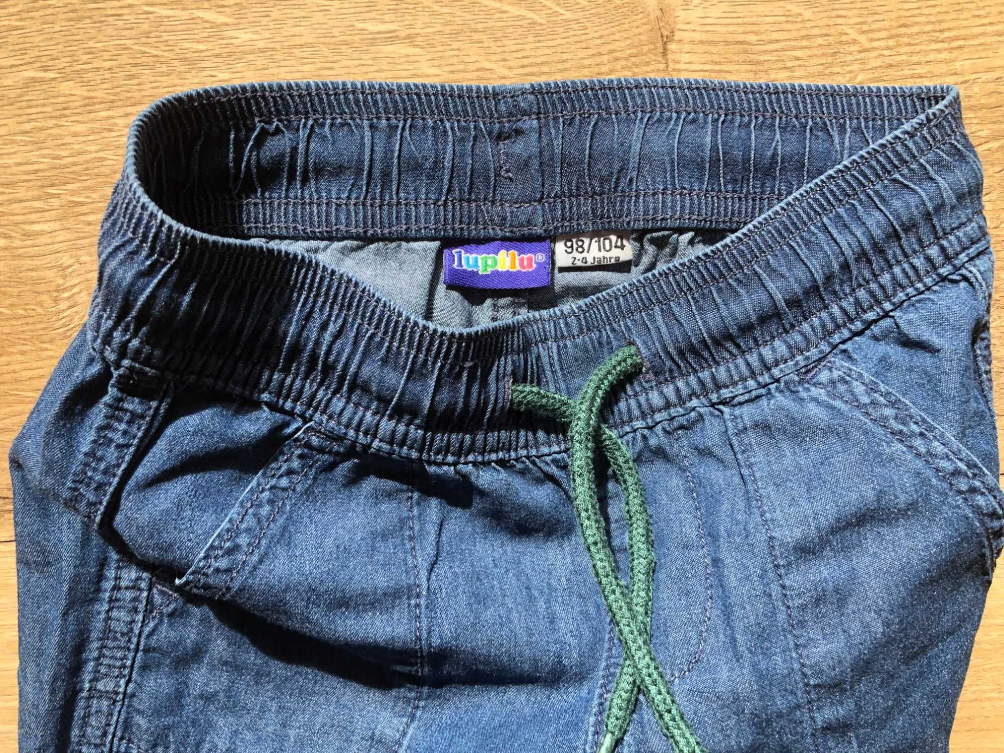Krótkie spodenki szorty dziecięce x3 szt H&M Lupilu 98/104
